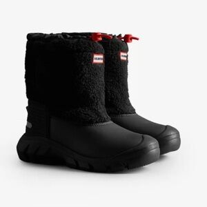 HUNTER Kids Wanderer Sherpa Insulated Waterproof  Boots with Box US B3G4 Unisex